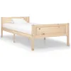 Image de Cadre De Lit Sans Matelas Bois Massif De Pin 100x200 Cm Vidaxl