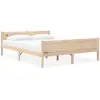 Image de Cadre De Lit Sans Matelas Bois Massif De Pin 160x200 Cm Vidaxl