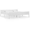 Image de Cadre De Lit Sans Matelas Bois Massif De Pin Blanc 200x200 Cm Vidaxl