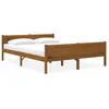 Image de vidaXL Cadre de lit sans matelas pin massif marron miel 160x200 cm 322114