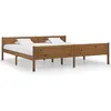 Image de vidaXL Cadre de lit sans matelas pin massif marron miel 200x200 cm 322116