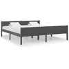 Image de Cadre De Lit Sans Matelas Bois Massif De Pin Gris 180x200 Cm Vidaxl