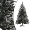 Image de Sapin De Noël Artificiel À Flocons De Neige Vert 240 Cm Pvc/pe Vidaxl