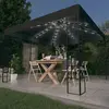 Image de Tonnelle Avec Guirlande Lumineuse À Led 3x3 M Anthracite Vidaxl