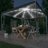 Image de Tonnelle Avec Guirlande Lumineuse À Led 300x300 Cm Anthracite Vidaxl