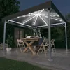 Image de Tonnelle - vidaXL - 3070343 - 300x300 cm - Guirlande lumineuse solaire - Protection UV