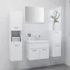 Image de Ensemble De Meubles De Salle De Bain Blanc Bois D'ingénierie Vidaxl