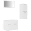 Image de vidaXL Ensemble de meubles de salle de bain Blanc Aggloméré 3071000