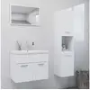 Image de Ensemble de meubles de salle de bain blanc aggloméré