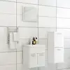 Image de Ensemble De Meubles De Salle De Bain Blanc Aggloméré Vidaxl