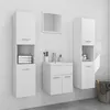 Image de Ensemble De Meubles De Salle De Bain Blanc Aggloméré Vidaxl