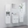 Image de Ensemble De Meubles De Salle De Bain Blanc Aggloméré Vidaxl