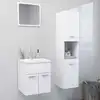 Image de Ensemble De Meubles De Salle De Bain Blanc Aggloméré Vidaxl