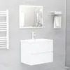 Image de Ensemble De Meubles De Salle De Bain Blanc Bois D'ingénierie Vidaxl