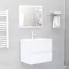 Image de Meubles De Salle De Bain Blanc Bois D'ingénierie Vidaxl