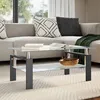 Image de vidaXL Table basse Noir et transparent 95x55x40 cm Verre trempé 330303