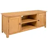 Image de Meuble Tv 110x35x44 Cm Bois De Chêne Massif Vidaxl