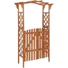 Image de Pergola Avec Portail 116x40x204 Cm Bois De Sapin Massif Vidaxl