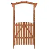 Image de Vidaxl pergola avec portail 116x40x204 cm bois de sapin massif