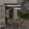 Image de vidaXL Auvent Automatique avec Store Capteur de Vent et LED Banne Pliable Jardin Balcon Terrasse Protection contre Rayons UV