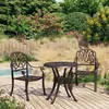 Image de Ensemble De Bistro 3 Pcs Aluminium Coulé Bronze Vidaxl