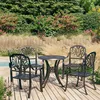 Image de Ensemble De Bistro 5 Pcs Aluminium Coulé Noir Vidaxl