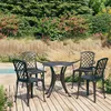 Image de Ensemble De Bistro 5 Pcs Aluminium Coulé Noir Vidaxl