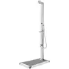Image de Douche De Jardin Avec Base Gris 225 Cm Acier Inoxydable Vidaxl