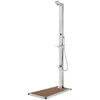 Image de Douche De Jardin Avec Base Marron 225 Cm Acier Inoxydable Vidaxl