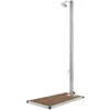 Image de Douche De Jardin Avec Base Marron 220 Cm Acier Inoxydable Vidaxl