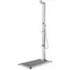 Image de Douche De Jardin Avec Base Gris 225 Cm Acier Inoxydable Vidaxl