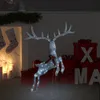 Image de vidaXL Renne volant de décoration de Noël 120 LED Blanc froid Blanc 329769