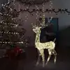 Image de Renne De Décoration De Noël Acrylique 140 Led Blanc Chaud 128 Cm Vidaxl