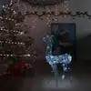 Image de Renne De Décoration De Noël Acrylique 140 Led Blanc Froid 120 Cm Vidaxl