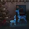 Image de Famille De Rennes De Décoration Acrylique 160 Led Bleu Vidaxl