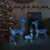 Image de Famille De Rennes De Décoration Acrylique 300 Led Bleu Vidaxl