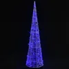 Image de Cône Lumineux Décoratif Pyramide À Led Acrylique Bleu 90 Cm Vidaxl