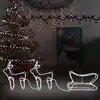 Image de Décoration De Noël D'extérieur Renne Et Traîneau 576 Led Vidaxl