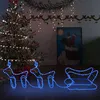 Image de Décoration De Noël D'extérieur Renne Et Traîneau 576 Led Vidaxl