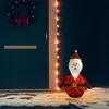 Image de Décoration De Noël Figurine Père Noël Led Tissu De Luxe 60 Cm Vidaxl