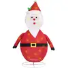 Image de Décoration De Noël Figurine Père Noël Led Tissu De Luxe 90 Cm Vidaxl