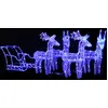 Image de Décoration De Noël Rennes Et Traîneau 280x28x55 Cm Acrylique Vidaxl