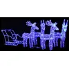 Image de vidaXL Décoration de Noël Rennes et Traîneau Renne Illuminé Lumineux Décoratif Jardin Patio Arrière-cour Extérieur 280x28x55 328530