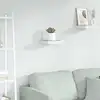 Image de Étagère Murale Flottante Chêne Et Blanc 23x23,5x3,8 Cm Mdf Vidaxl