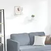 Image de Étagères Murales 2 Pcs Chêne Et Blanc 23x23,5x3,8 Cm Mdf Vidaxl