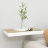Image de vidaXL Étagère murale flottante Chêne et blanc 40x235x38 cm MDF 326570