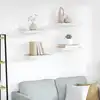 Image de Étagères Flottantes 4 Pcs Chêne Et Blanc 50x23x3,8 Cm Mdf Vidaxl