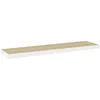 Image de Étagère Flottante Murale Chêne Et Blanc 90x23,5x3,8 Cm Mdf Vidaxl