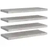 Image de Étagères murales flottantes 4 pcs gris béton 80x23,5x3,8 cm mdf
