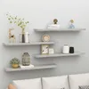 Image de vidaXL Étagères murales flottantes 4 pcs Gris béton 120x235x38cm MDF